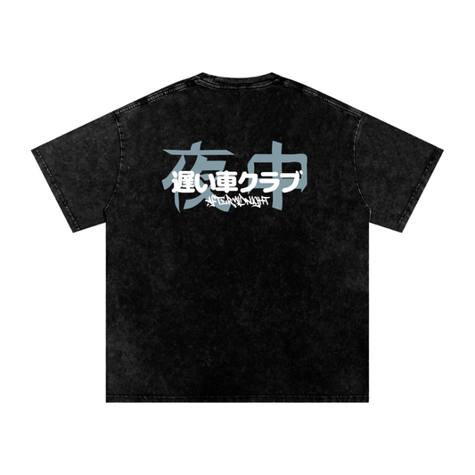 AFM Blue Japanese Acid Wash T-Shirt